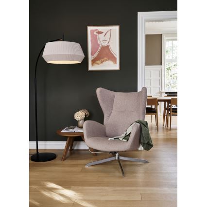 Nordlux - Лампион DICTE 1xE27/60W/230V черен/бежов