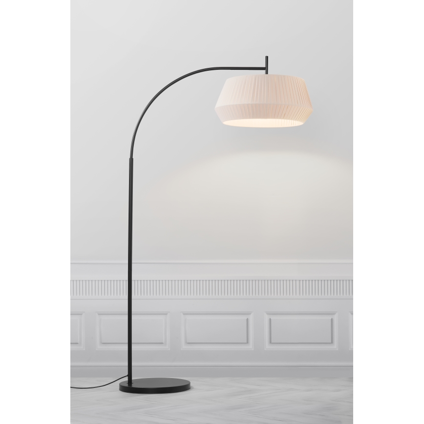 Nordlux - Лампион DICTE 1xE27/60W/230V черен/бежов