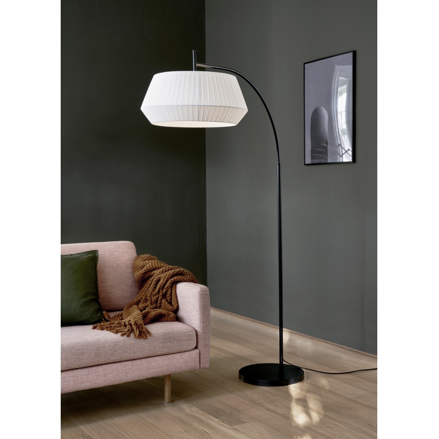 Nordlux - Лампион DICTE 1xE27/60W/230V черен/бял
