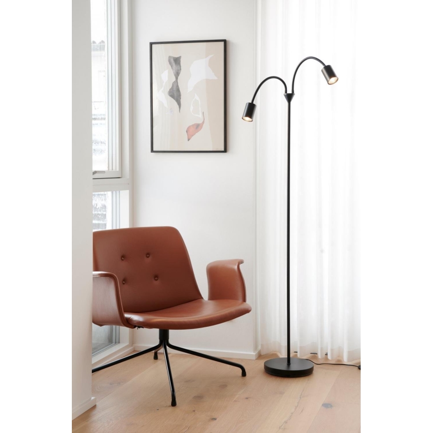 Nordlux - Лампион EXPLORE 2xGU10/7W/230V черен