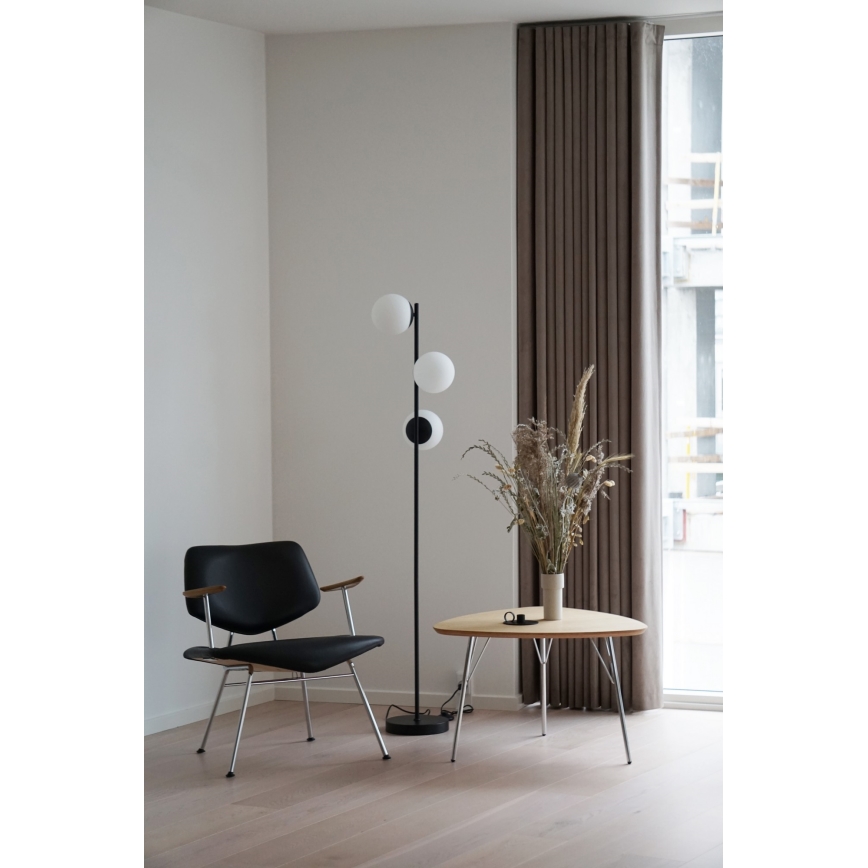 Nordlux - Лампион LILLY 3xE14/25W/230V черен