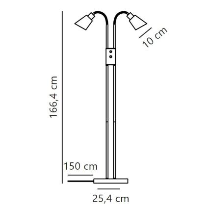 Nordlux - Лампион MOLLI 2xE14/25W/230V