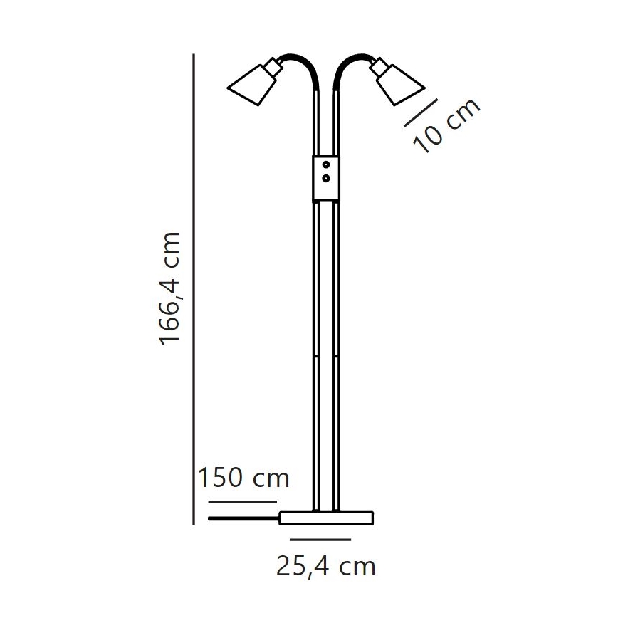 Nordlux - Лампион MOLLI 2xE14/25W/230V