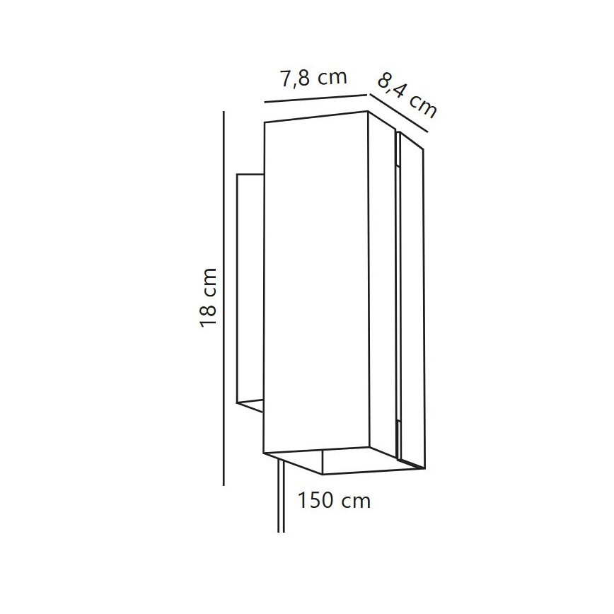 Nordlux - LED Димируем аплик CURTIZ 2xLED/4,5W/230V черен