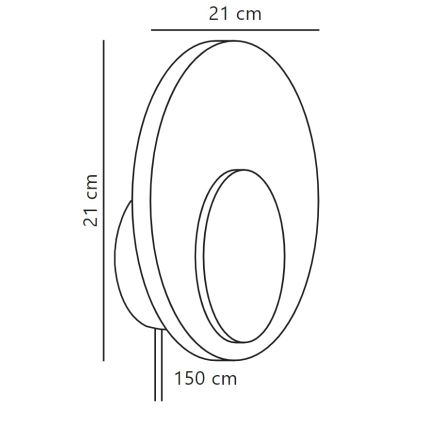 Nordlux - LED Димируем аплик MARSI LED/7W/230V бял
