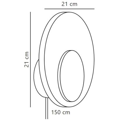 Nordlux - LED Димируем аплик MARSI LED/7W/230V зелен