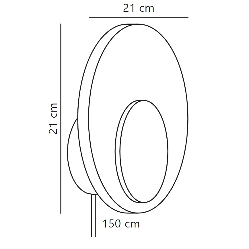 Nordlux - LED Димируем аплик MARSI LED/7W/230V зелен