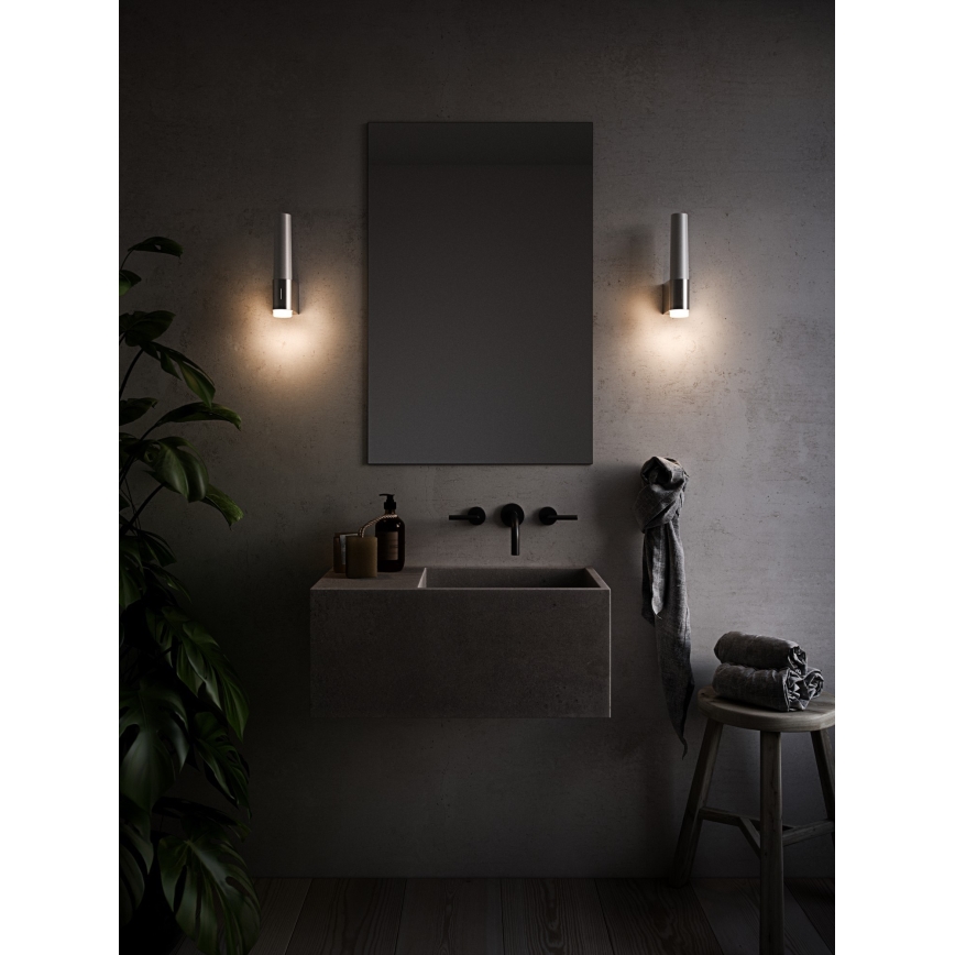 Nordlux - LED Димируем аплик за баня HELVA LED/6,8W/230V IP44 CRI 90 лъскав хром