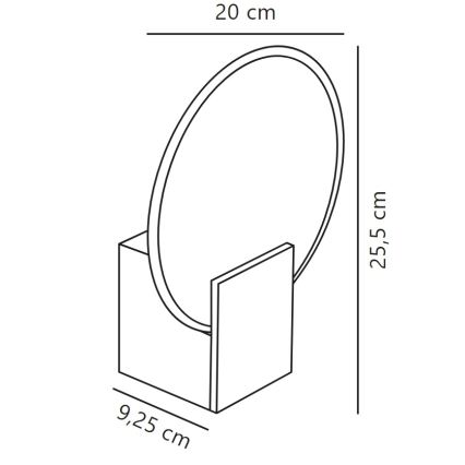 Nordlux - LED Димируем аплик за баня HESTER LED/9,5W/230V IP44 бежов