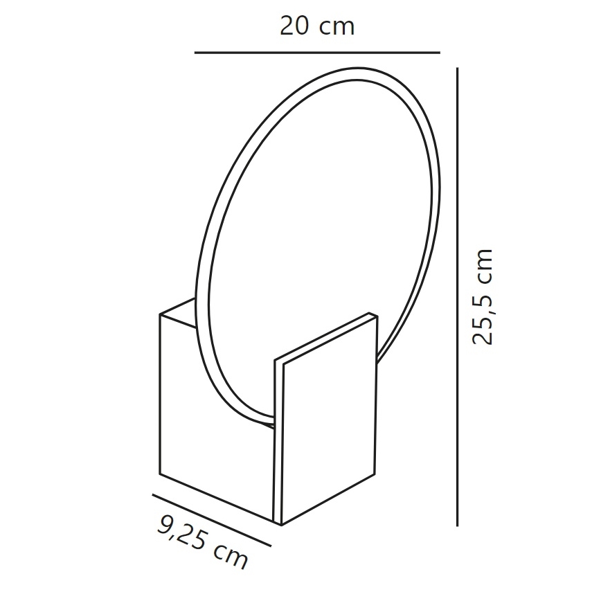 Nordlux - LED Димируем аплик за баня HESTER LED/9,5W/230V IP44 бежов