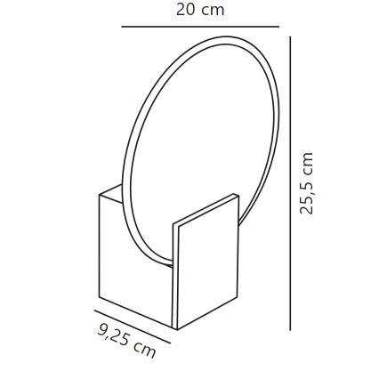 Nordlux - LED Димируем аплик за баня HESTER LED/9,5W/230V IP44 бял