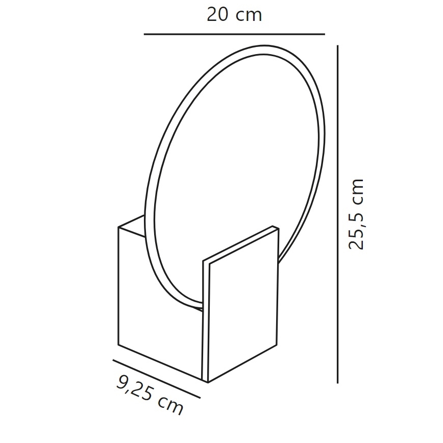 Nordlux - LED Димируем аплик за баня HESTER LED/9,5W/230V IP44 бял