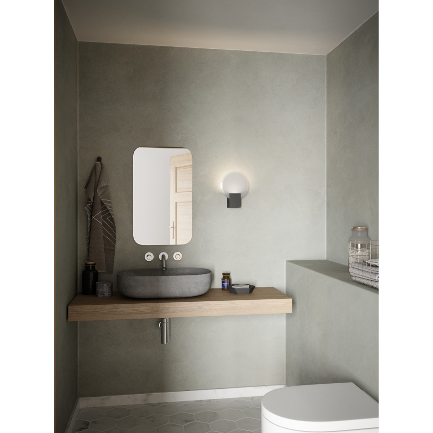 Nordlux - LED Димируем аплик за баня HESTER LED/9,5W/230V IP44 черен
