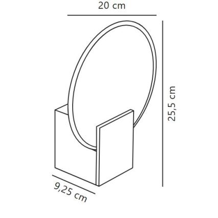 Nordlux - LED Димируем аплик за баня HESTER LED/9,5W/230V IP44 бял