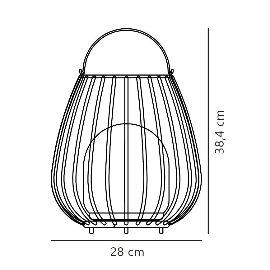 Nordlux - LED Димируем екстериорен portable лампа JIM TO-GO LED/3W/3,7V IP54 черен