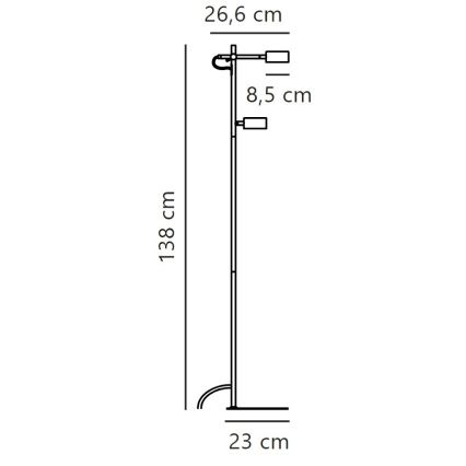 Nordlux - LED Димируем лампион CLYDE 2xLED/4W/230V