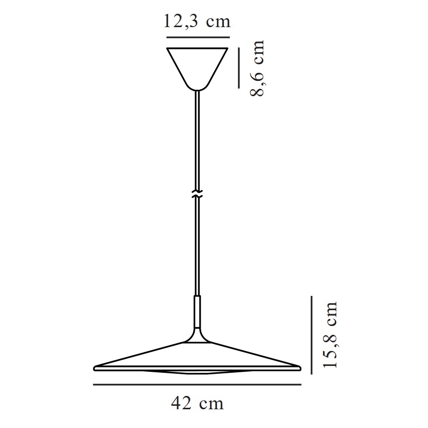 Nordlux - LED Димируем пендел BALANCE LED/230V 2700K черен