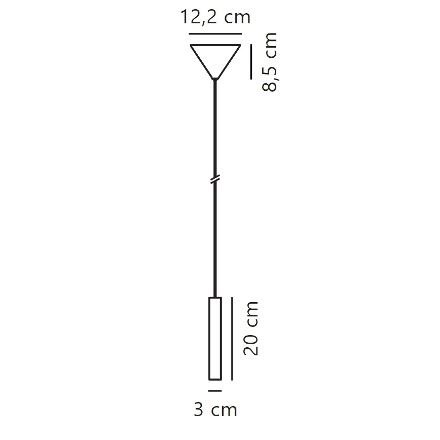 Nordlux - LED Димируем пендел OMARI LED/4,4W/230V черен
