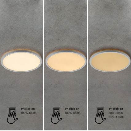 Nordlux - LED димируемо таванно осветително тяло за баня OJA LED/14,5W/230V 3000/4000K IP54 Ø 30 см