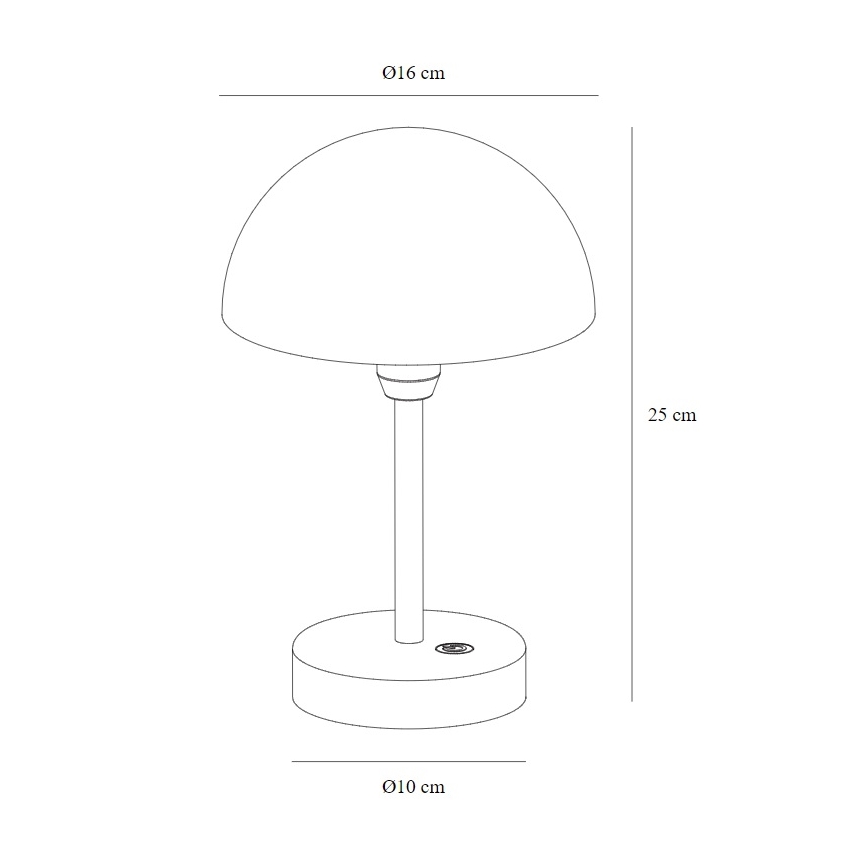 Nordlux - LED Димируем rechargeable екстериорен настолна лампа ELLEN LED/2,8W/3,7V IP44 зелен