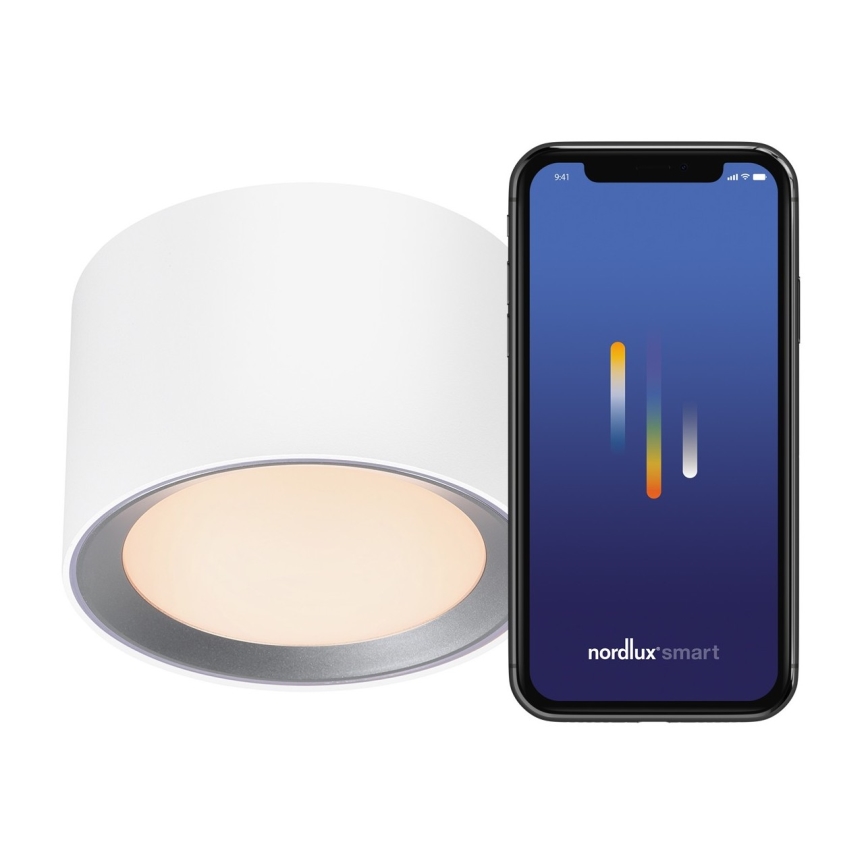 Nordlux -LED Димируем баня спот LANDON SMART LED/8W/230V 2700-6500K IP44 бял
