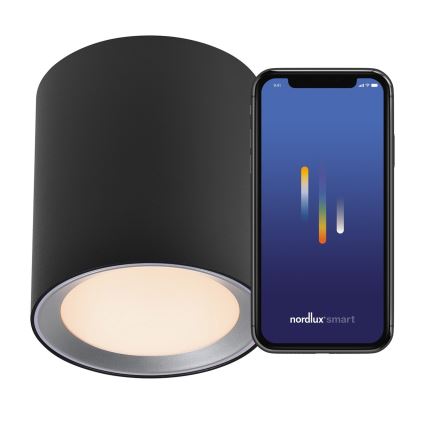 Nordlux - LED Димируем баня спот LANDON SMART LED/8W/230V 2700-6500K IP44 черен