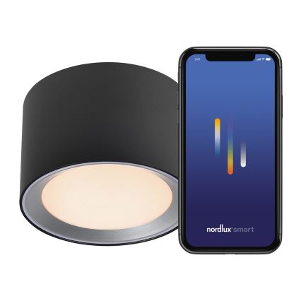 Nordlux - LED Димируем баня спот LANDON SMART LED/8W/230V 2700-6500K IP44 черен