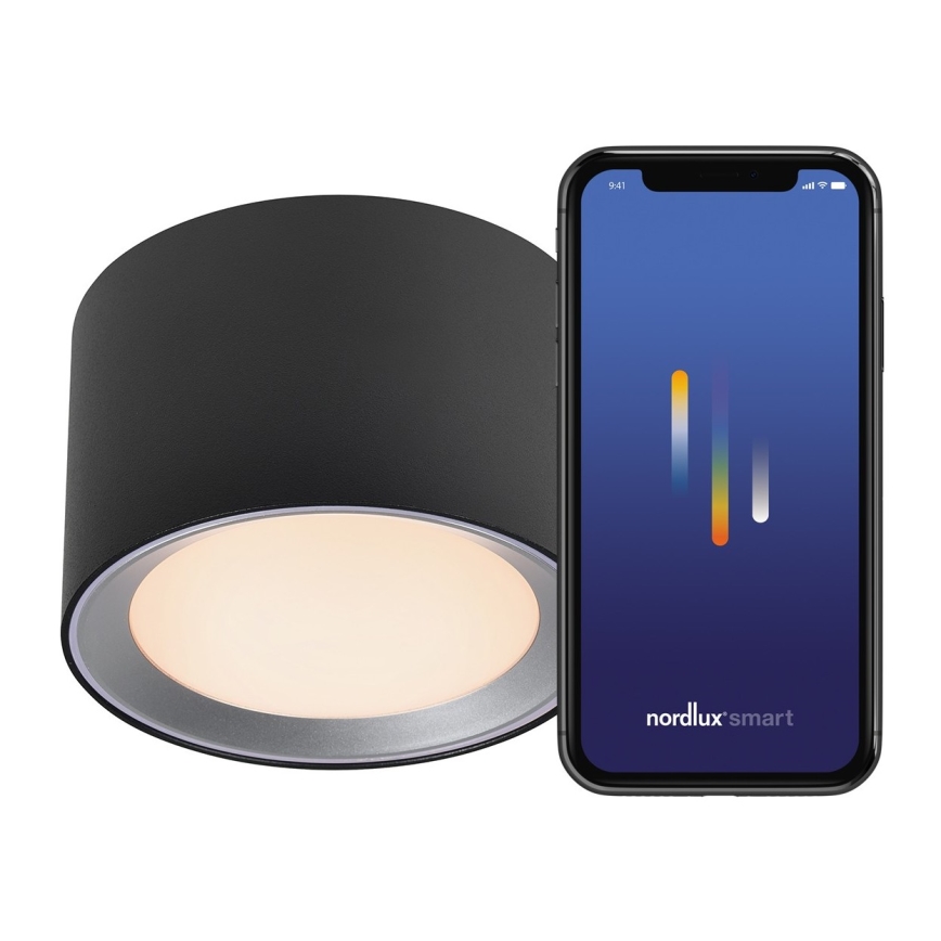 Nordlux - LED Димируем баня спот LANDON SMART LED/8W/230V 2700-6500K IP44 черен