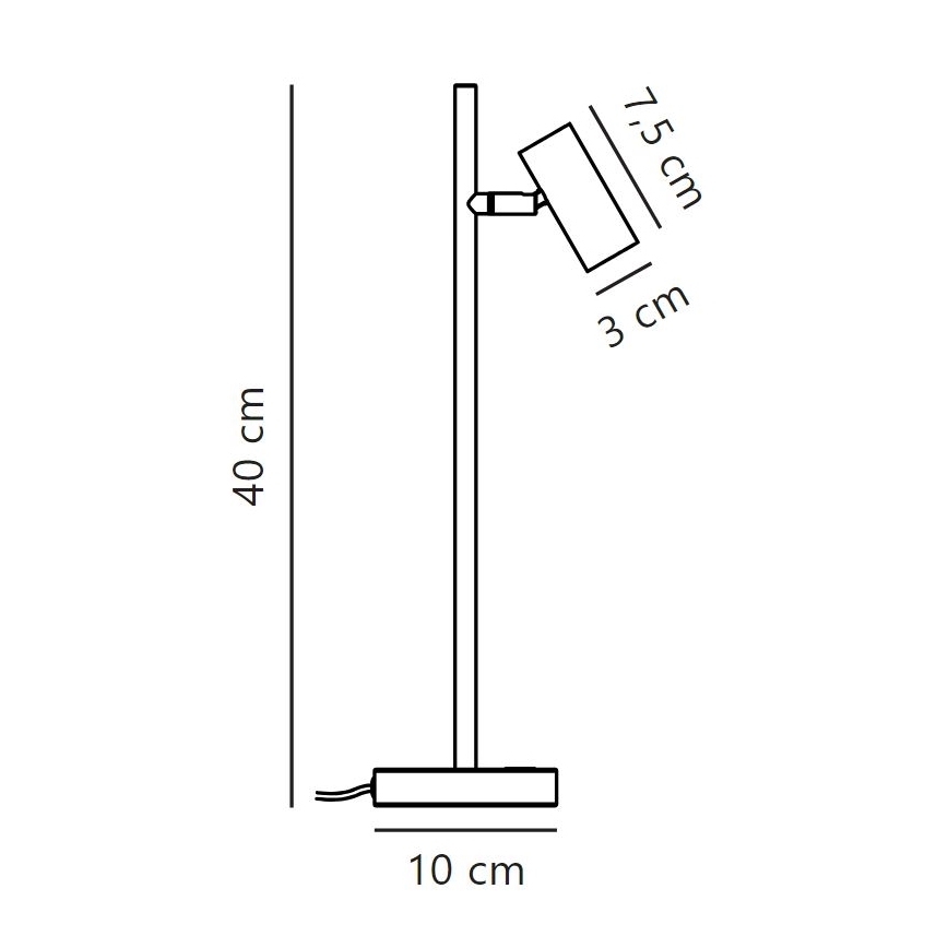 Nordlux - LED Димируема настолна лампа OMARI LED/3,2W/230V черен