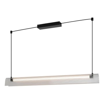 Nordlux - LED димируема висяща лампа на кабел ALIANI LED/20W/230V 3000K 100 cm черна/прозрачна