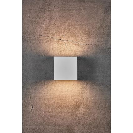 Nordlux - LED димируемо външно стенно осветително тяло TURN LED/13,8W/230V IP54 бяло