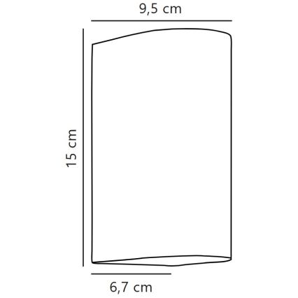 Nordlux - LED Екстериорен аплик ASBOL LED/13,3W/230V 3000K IP44