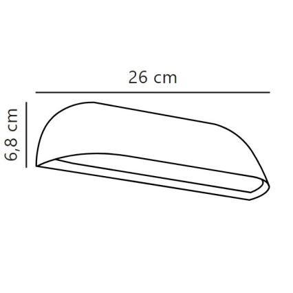 Nordlux - LED Екстериорен аплик FRONT LED/9,5W/230V IP44