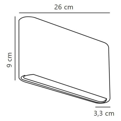 Nordlux - LED Екстериорен аплик KINVER LED/10W/230V IP54 черен