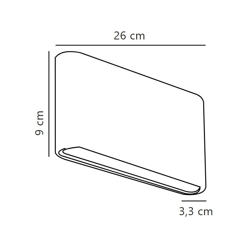 Nordlux - LED Екстериорен аплик KINVER LED/10W/230V IP54 черен
