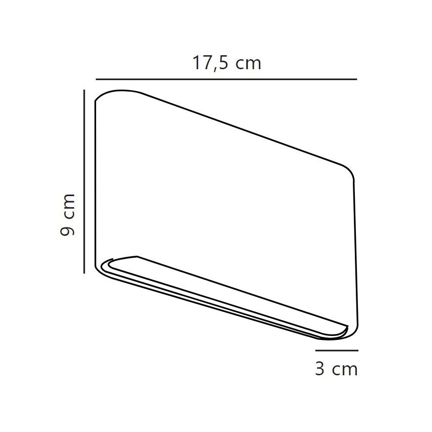 Nordlux - LED Екстериорен аплик KINVER LED/8,5W/230V IP54 черен