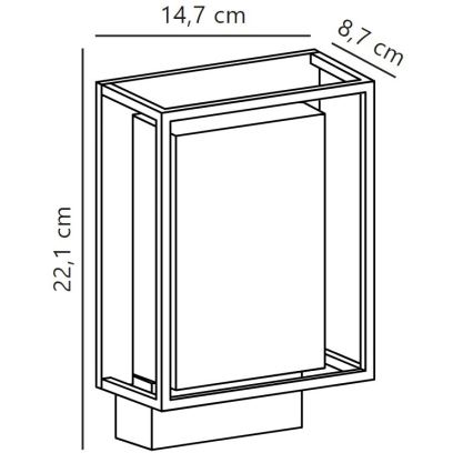 Nordlux - LED Екстериорен аплик NESTOR LED/8W/230V IP44