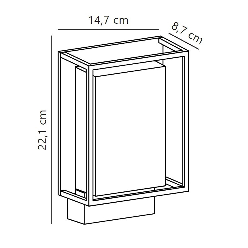 Nordlux - LED Екстериорен аплик NESTOR LED/8W/230V IP44