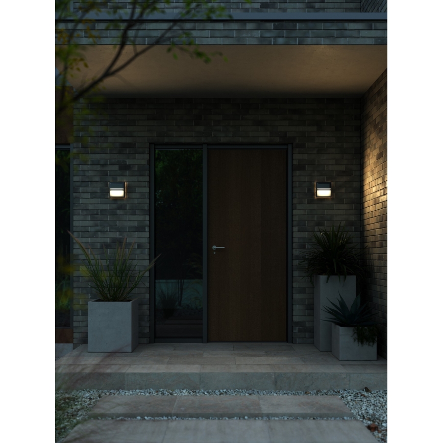 Nordlux - LED Екстериорен аплик OLIVER LED/9W/230V IP54 17,5x17,5 см