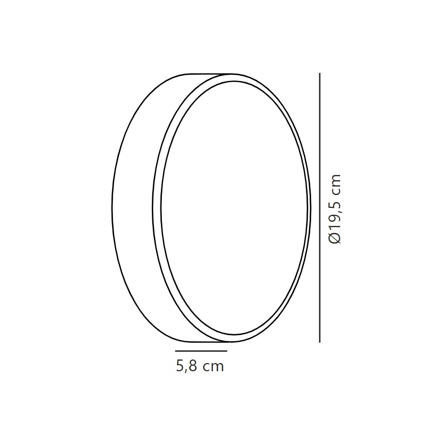 Nordlux - LED Екстериорен аплик OLIVER LED/9W/230V IP54 Ø 19,5 см
