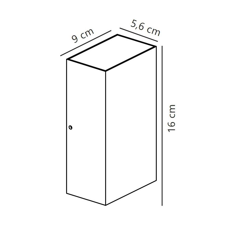 Nordlux - LED Екстериорен аплик ROLD LED/10,5W/230V IP54 черен