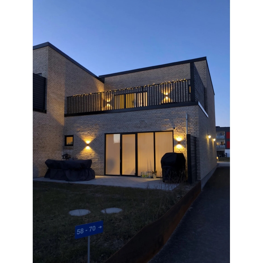 Nordlux - LED Екстериорен аплик ROLD LED/10,5W/230V 3000K IP54 черен