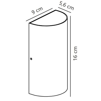 Nordlux - LED Екстериорен аплик ROLD LED/10,5W/230V 3000K IP54 черен