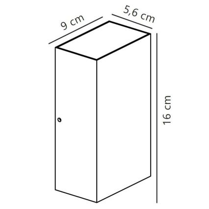 Nordlux - LED Екстериорен аплик ROLD LED/10,5W/230V 3000K IP54 черен