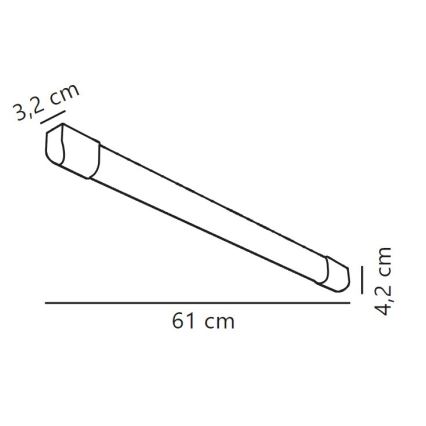 Nordlux - LED Флуоресцентна лампа ARLINGTON LED/10W/230V 61 см