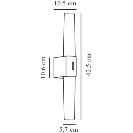 Nordlux - LED Лампа за огледало в баня HELVA LED/9W/230V 3000K IP44