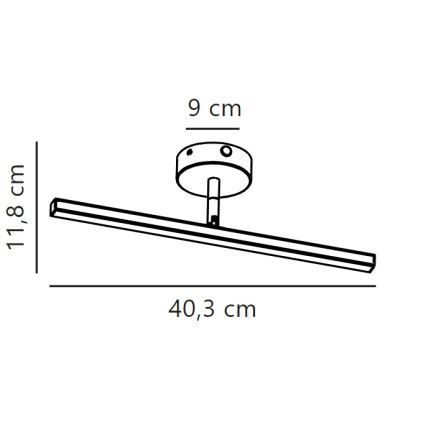Nordlux - LED Лампа за огледало в баня IP LED/6,2W/230V IP44 40 см бял