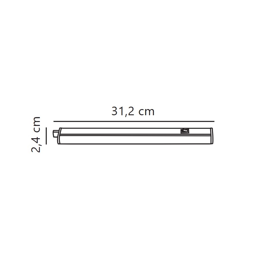 Nordlux - LED Лампа за под кухненски шкаф LATONA LED/4W/230V 3000/4000K  31,2 см