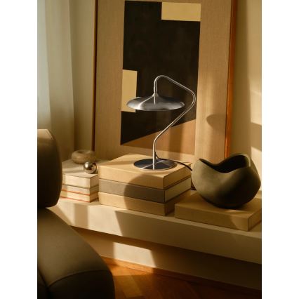 Nordlux - LED настолна лампа ARTIST LED/15W/230V, неръждаема стомана
