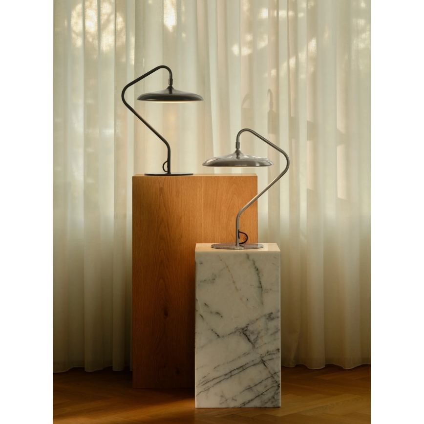 Nordlux - LED настолна лампа ARTIST LED/15W/230V, неръждаема стомана
